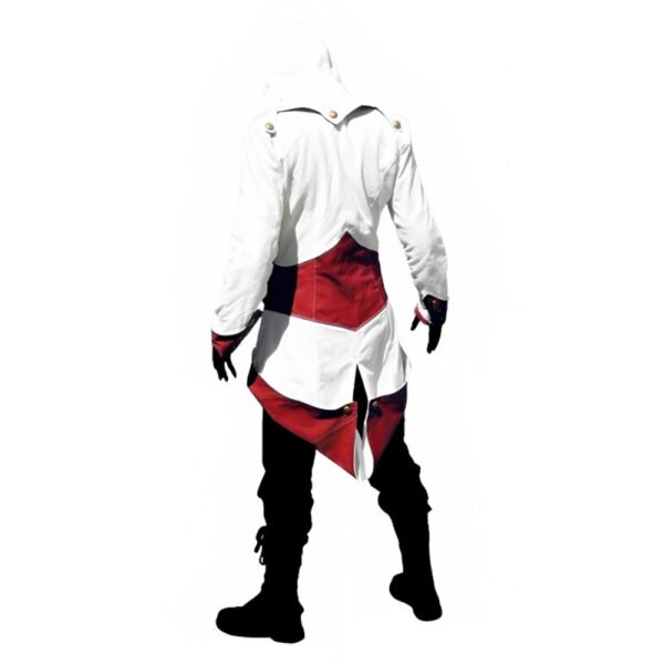 Assassin Creed Connor Kenway Red And White Hoodie Coat2