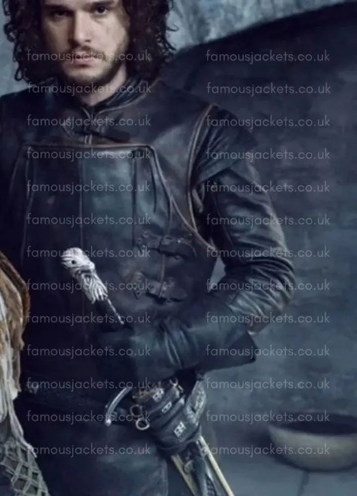 kit-harington-leather-jacket - Famous Jackets