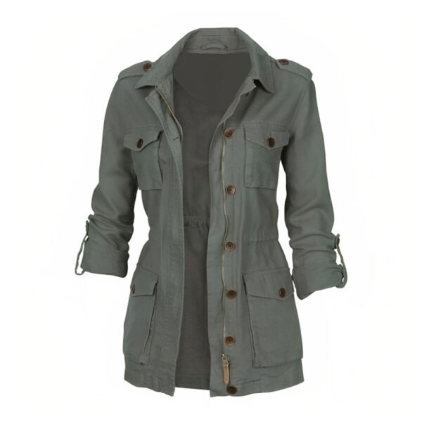 Cargo Military Jacket For Women2