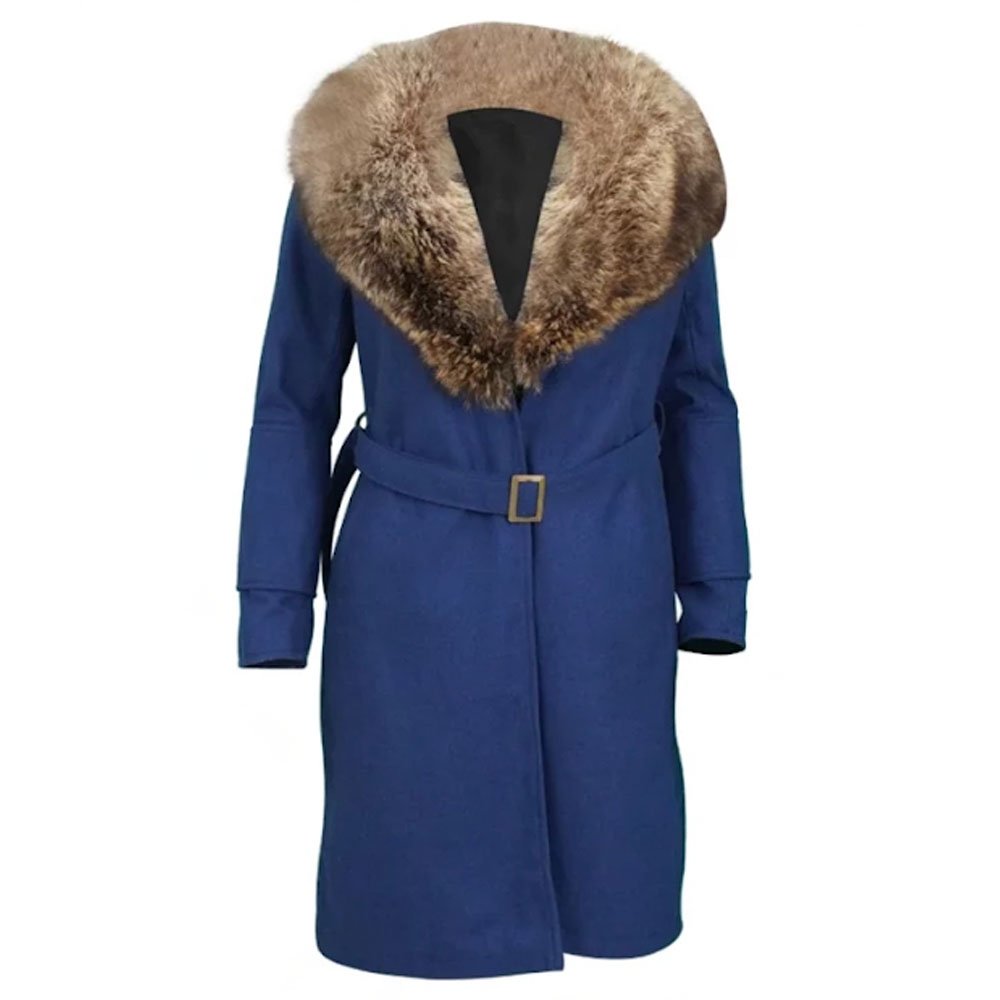 Peaky Blinders Sophie Rundle Fur Coat | Ada Shelby Trench Coat
