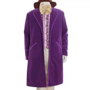 Wonka Timothee Chalamet (Willy Wonka) Purple Coat