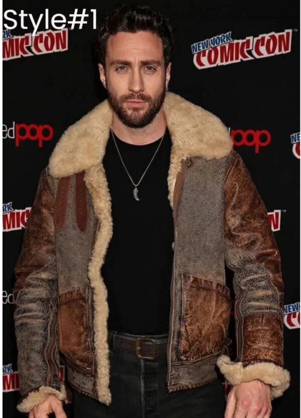 aaron-taylor-johnson-comic-con-the-hunter-shearling-jacket.jpg